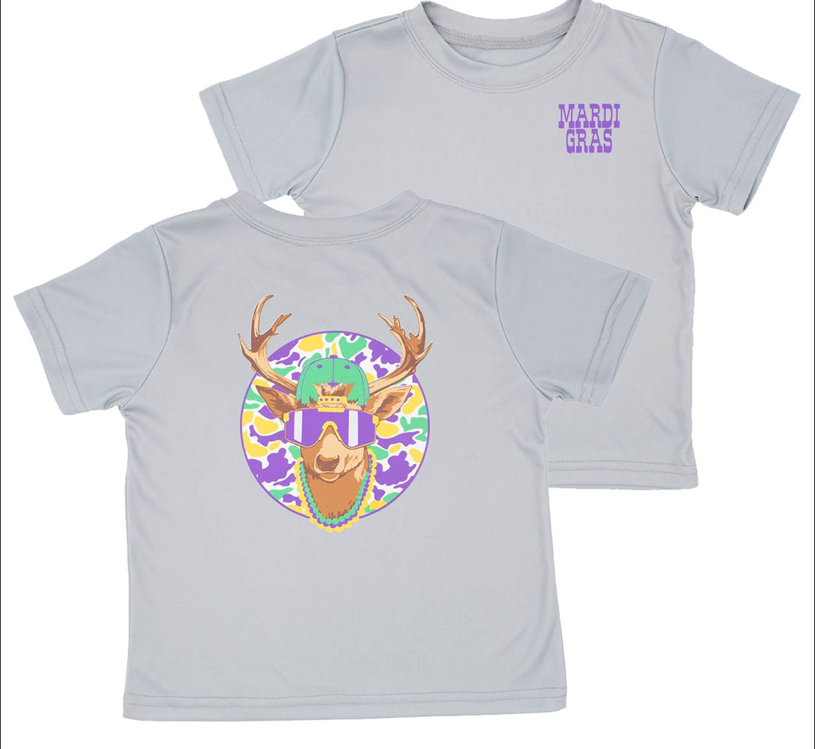 Mardi Gras Camo deer hat