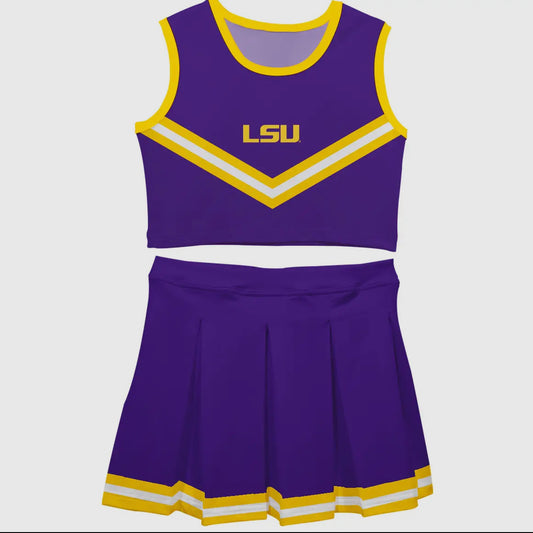Licensed LSU cheer uniform