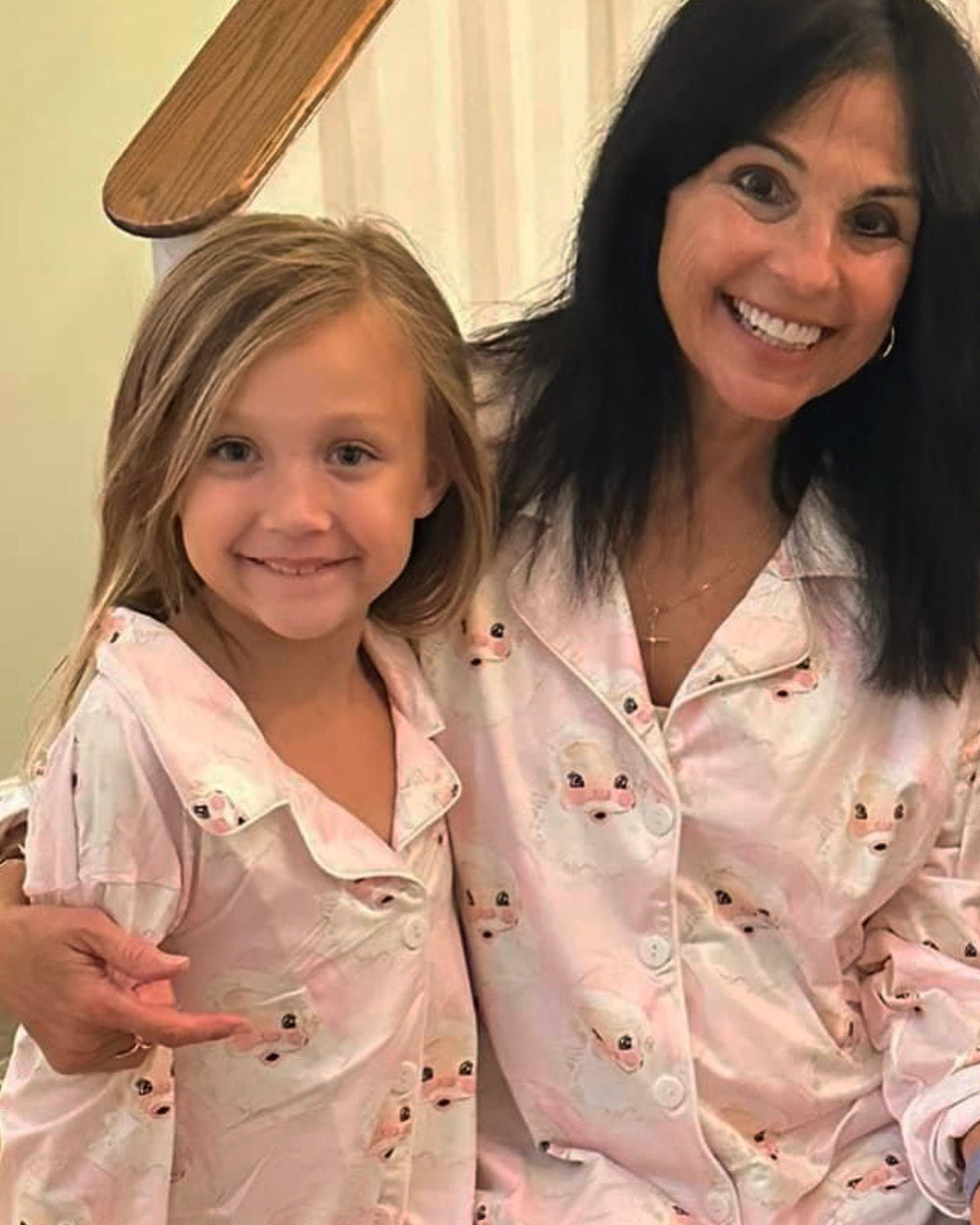 Girls pink Santa night shirt