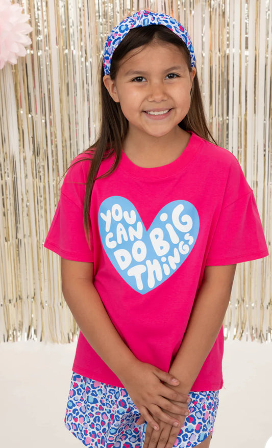 You Can do Big Things Screen Print Boxy tee