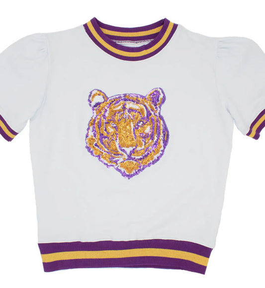 Game day Tiger Sequin sweater