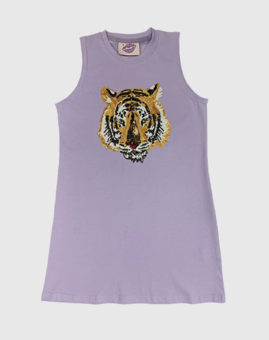 Sequin Tiger Shift dress