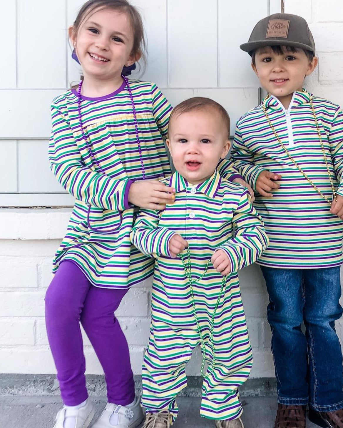 Carnival Striped Tunic Set