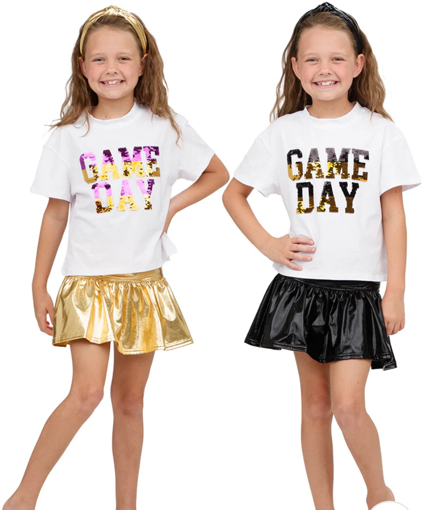 Game Day Flip Sequin Reversible Boxy Tee