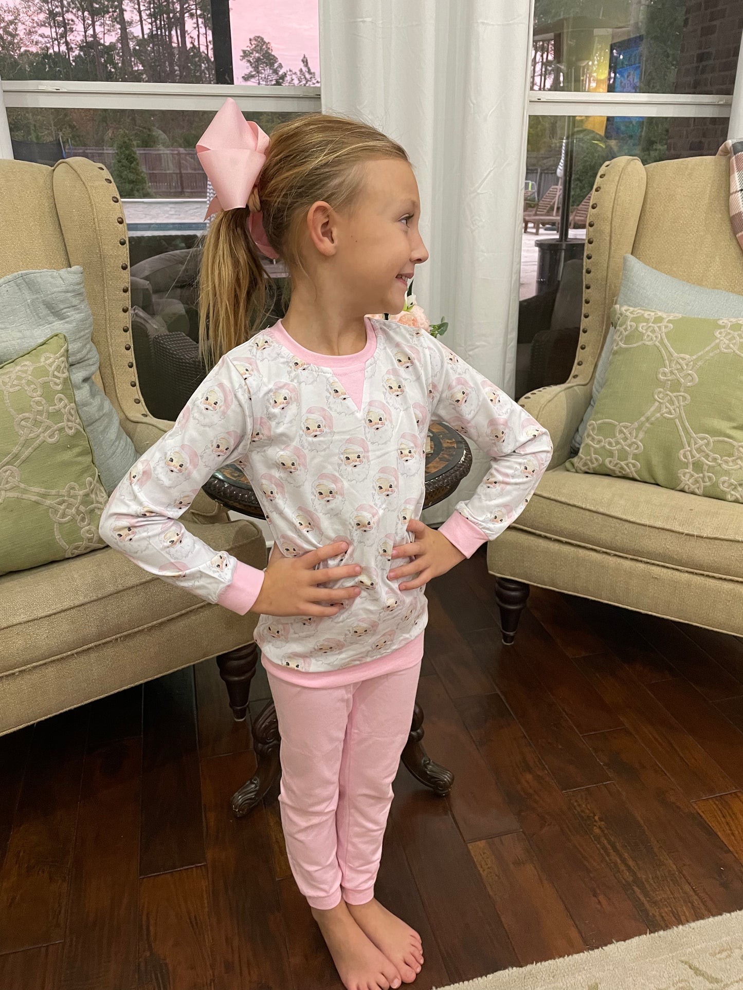 Santa Sweatshirt Legging Set