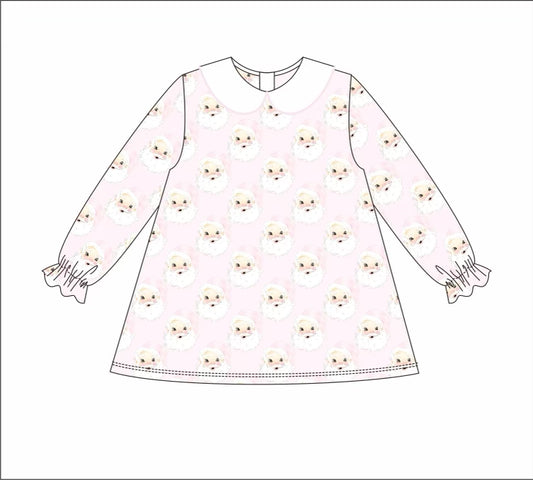 Santa Peter Pan Collar Knit Dress