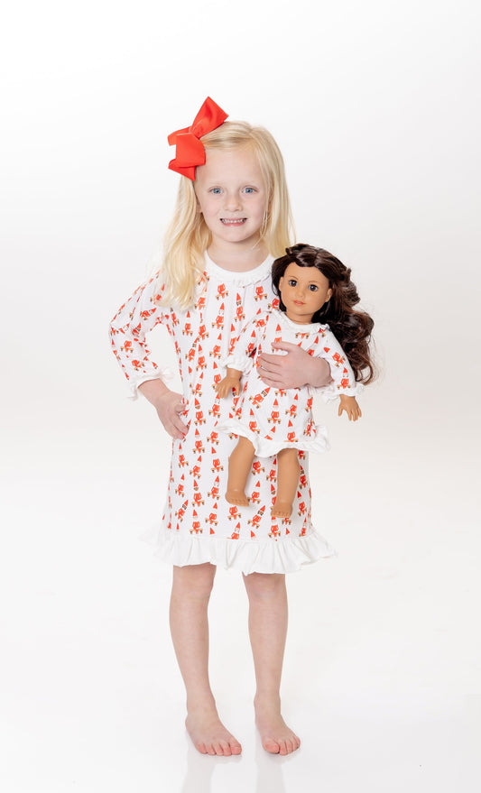 Doll - Elf Doll Gown - Pink Trim