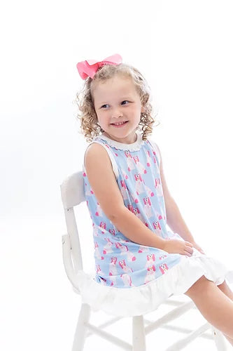 Doll - Spaniel Print Gown