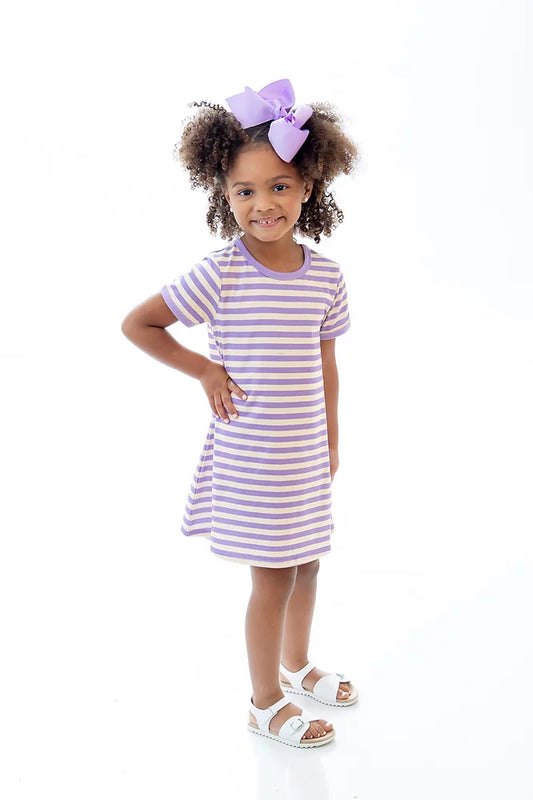 Game Day Stripe Knit Play Dress