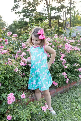 Carousel Knit Drop Waist Dress