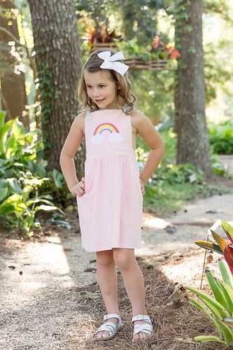 Rainbow Applique Knit Dress