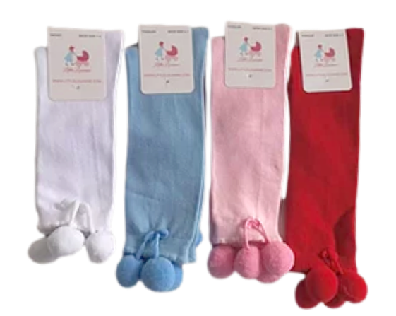 Little Lady Socks - Pom Pom