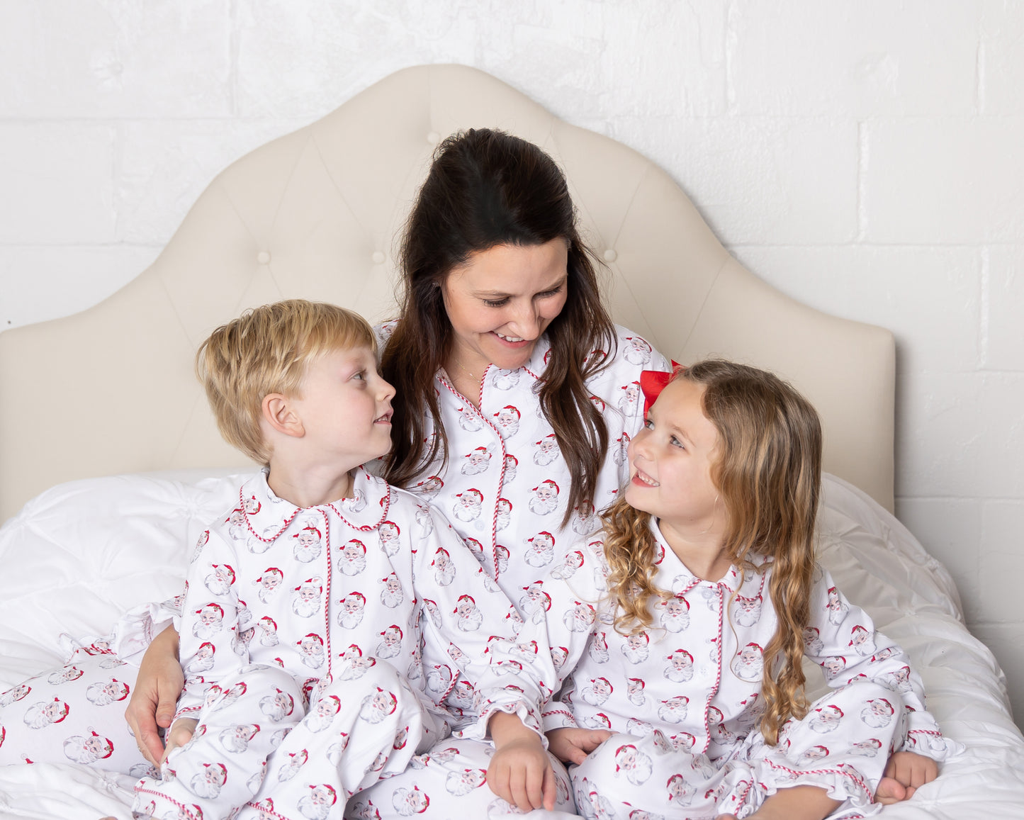 Santa Baby Knit Pajama Set - Girls