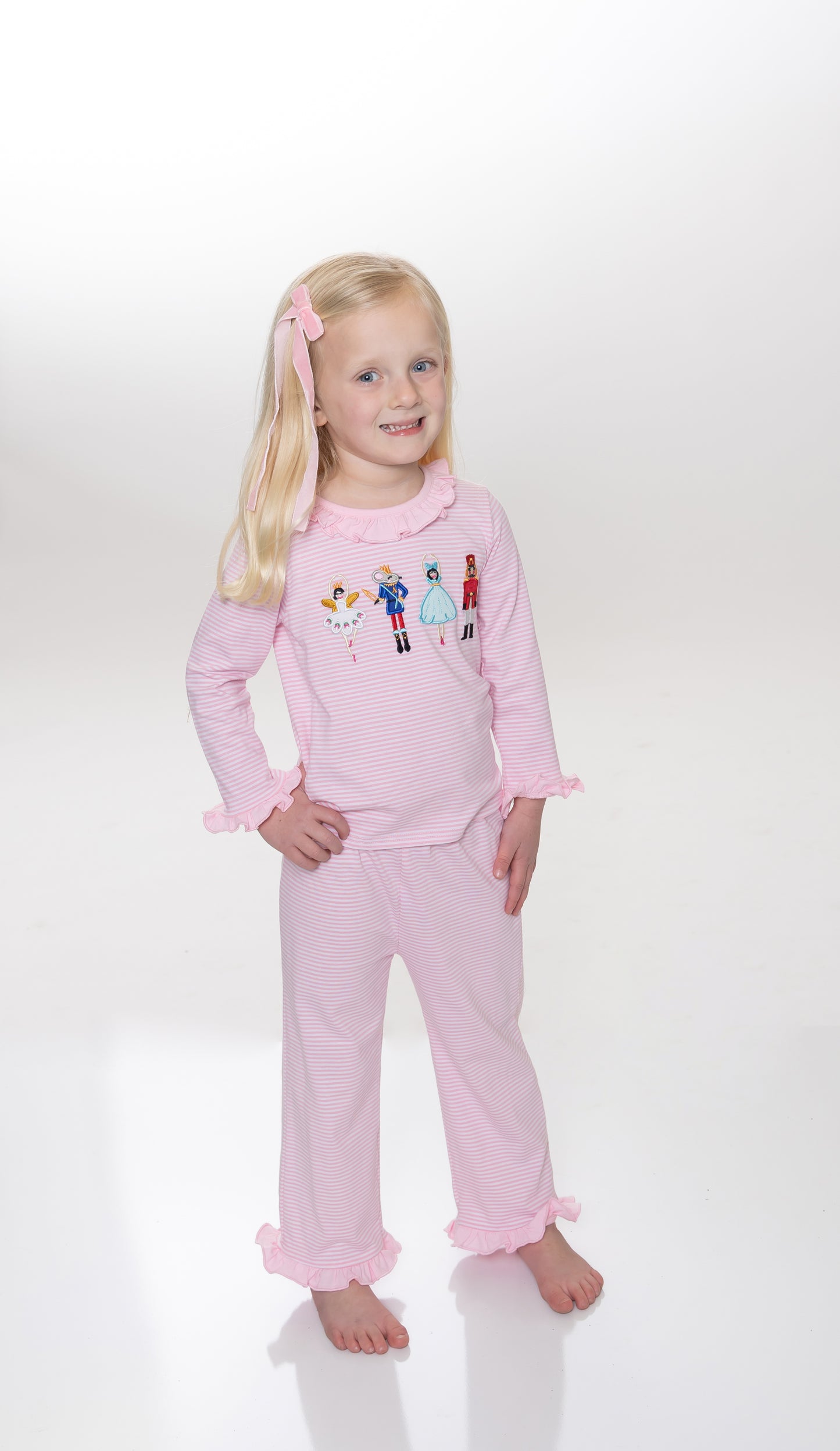 Girls Nutcracker Applique Pajama Set