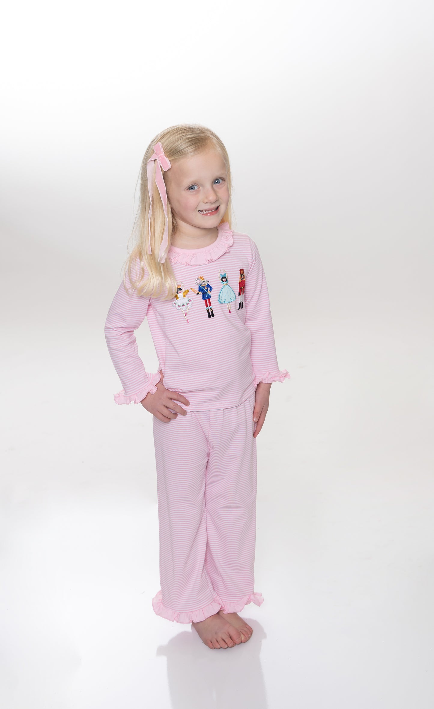 Girls Nutcracker Applique Pajama Set