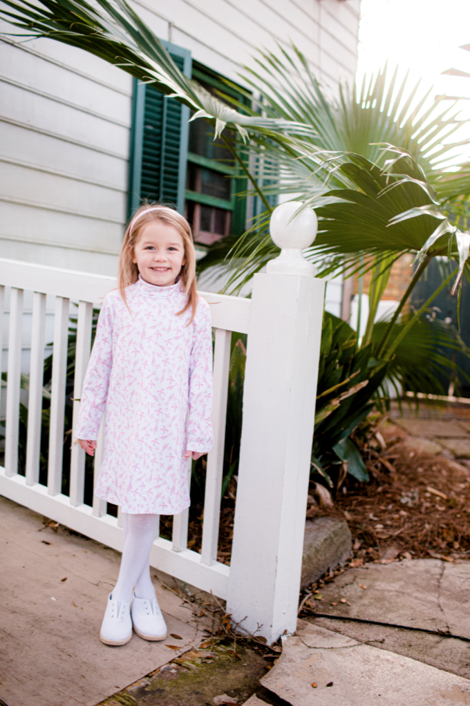 Ballerina Bow Turtleneck Dress