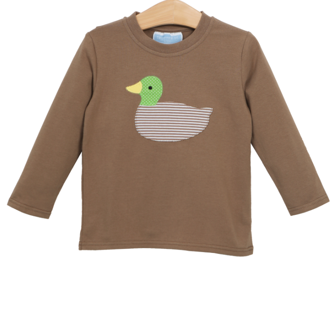Duck Applique Long Sleeve Shirt