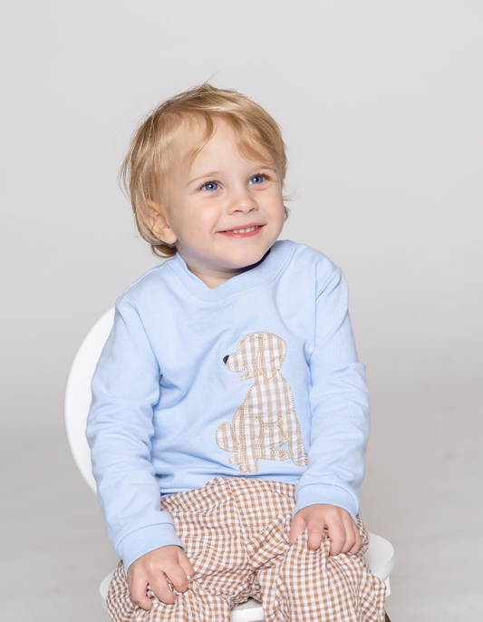 Puppy Applique Sweatshirt - Boy