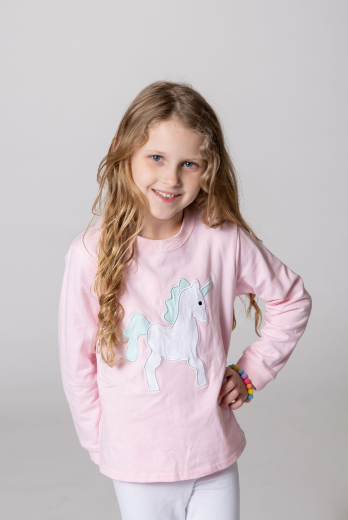 Unicorn Applique Sweatshirt