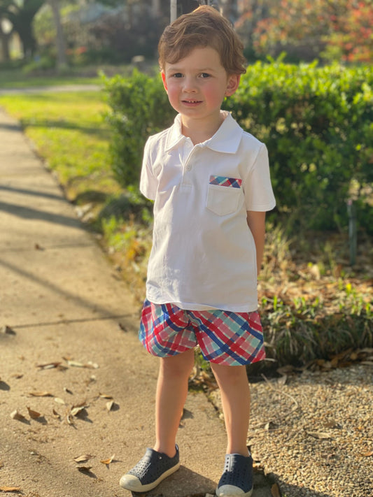 Americana Plaid Short Set