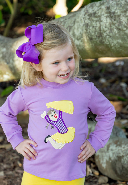 Cheerleader Applique Sweatshirt
