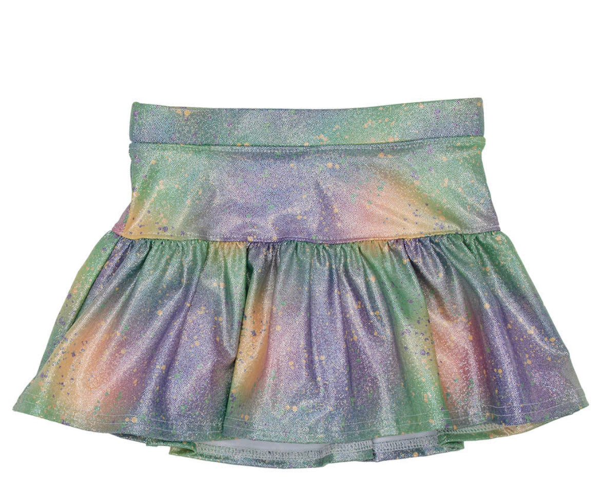 Mardi Gras Splatter skort