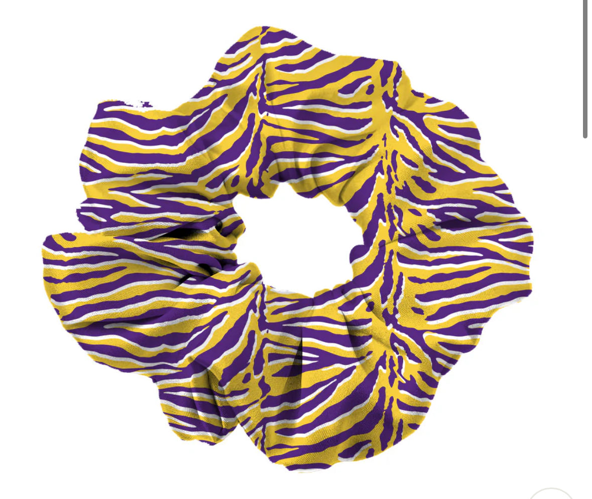 Tiger stripe scrunchie