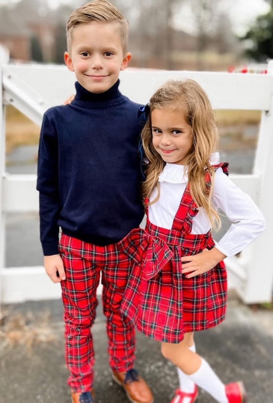 Red Christmas Plaid Pant