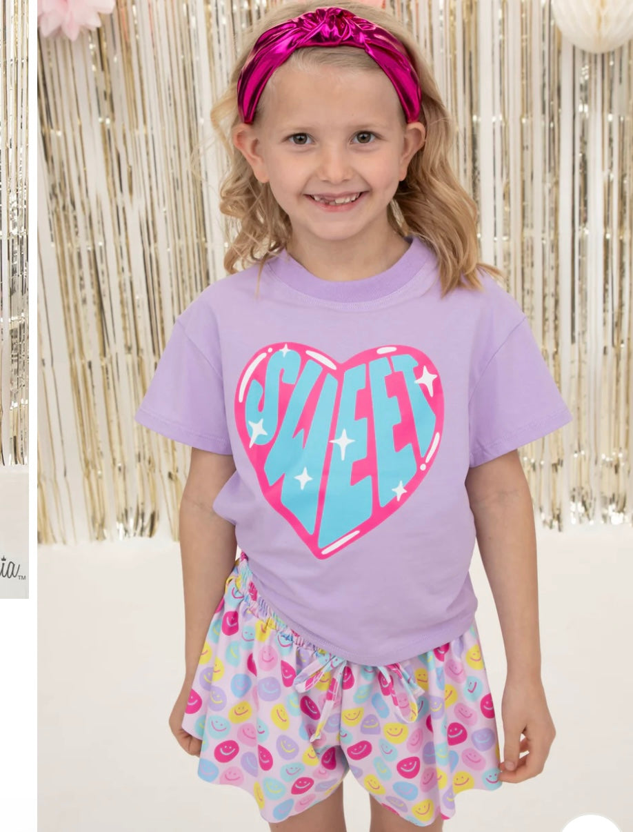 Sweet Screen Print Boxy tee