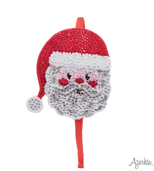 Santa Face Rhinestone Headband