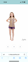 Tiger racer back girls shirt