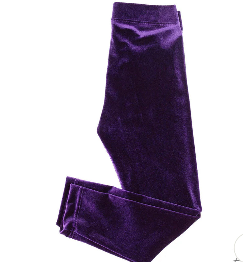 Purple Velvet leggings