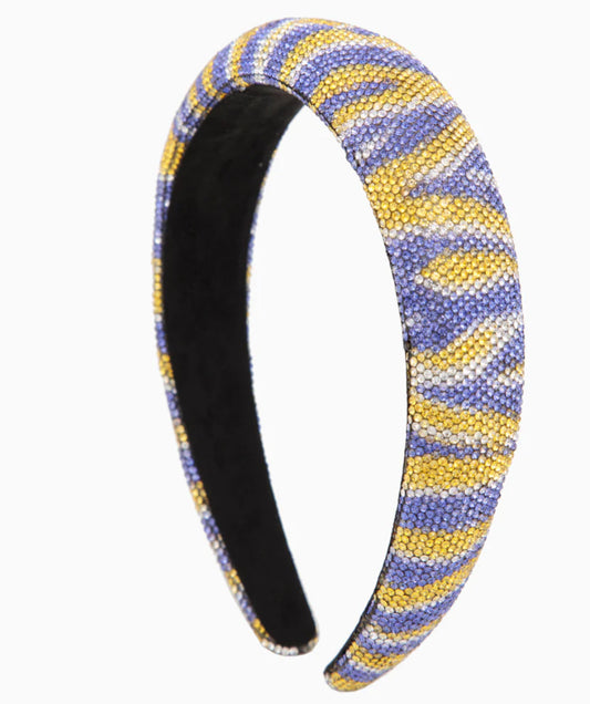 Tiger stripe stoned headband