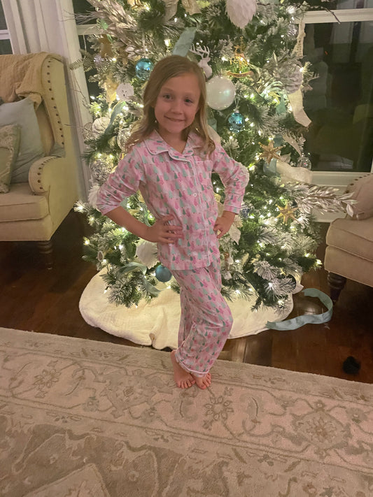 Whimsy Christmas Tree Pajama Set