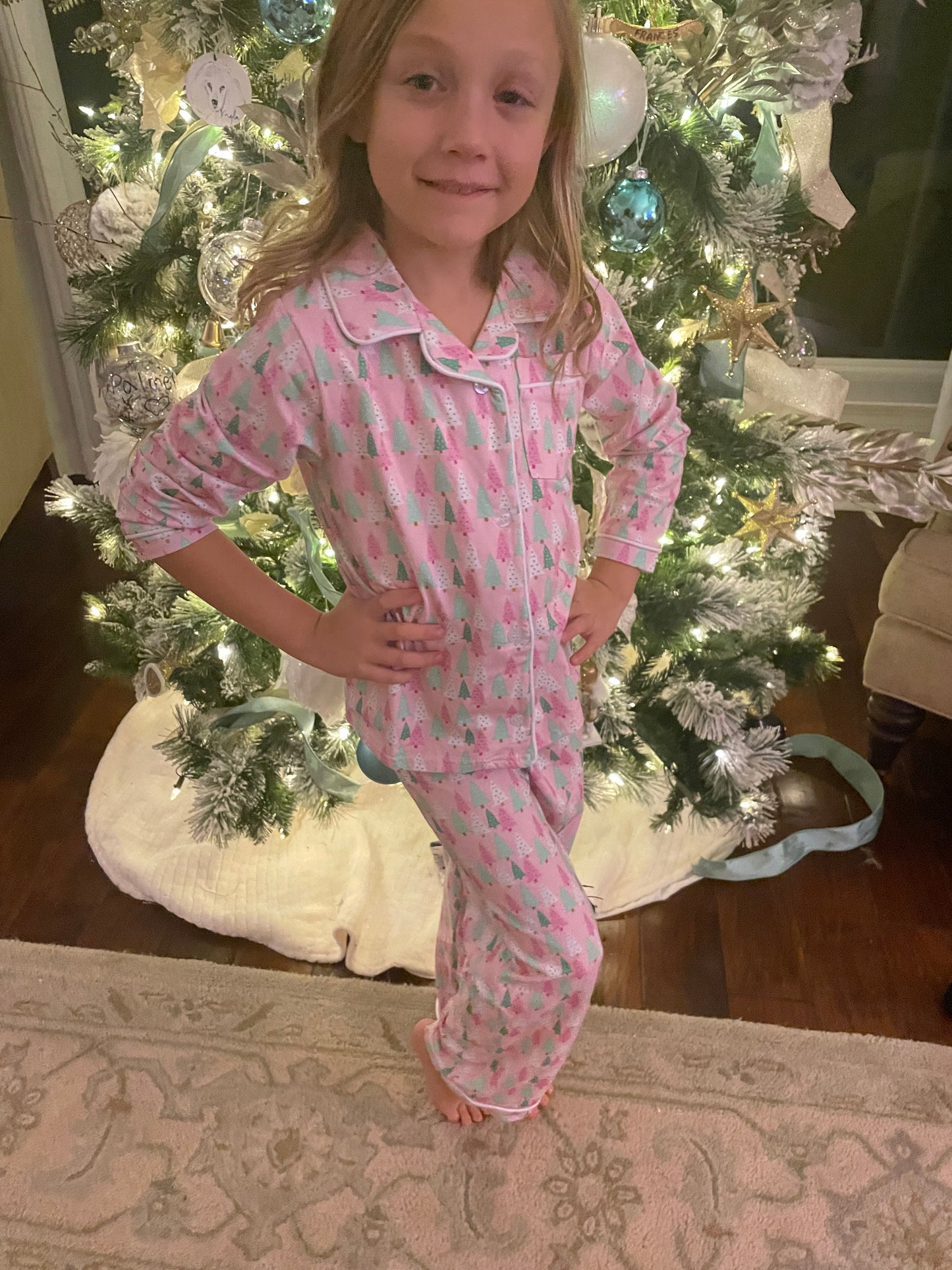 Whimsy Christmas Tree Pajama Set