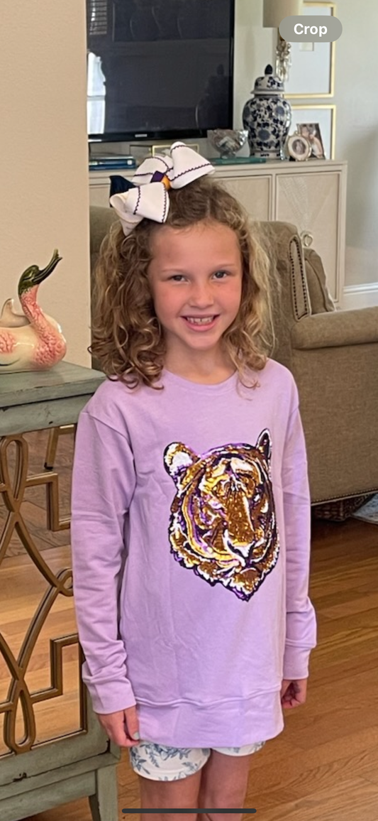 Tiger Head Sequin Tunic