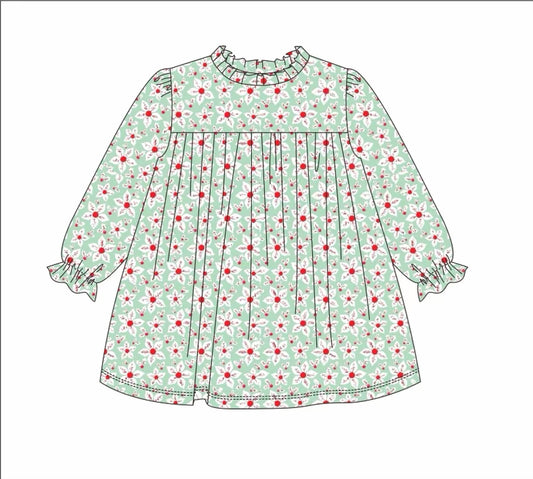 Poinsettia Knit Dress