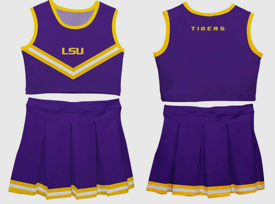 LSU Cheer uniform