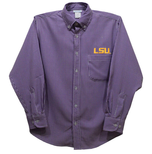 LSU Long Sleeve Button Up