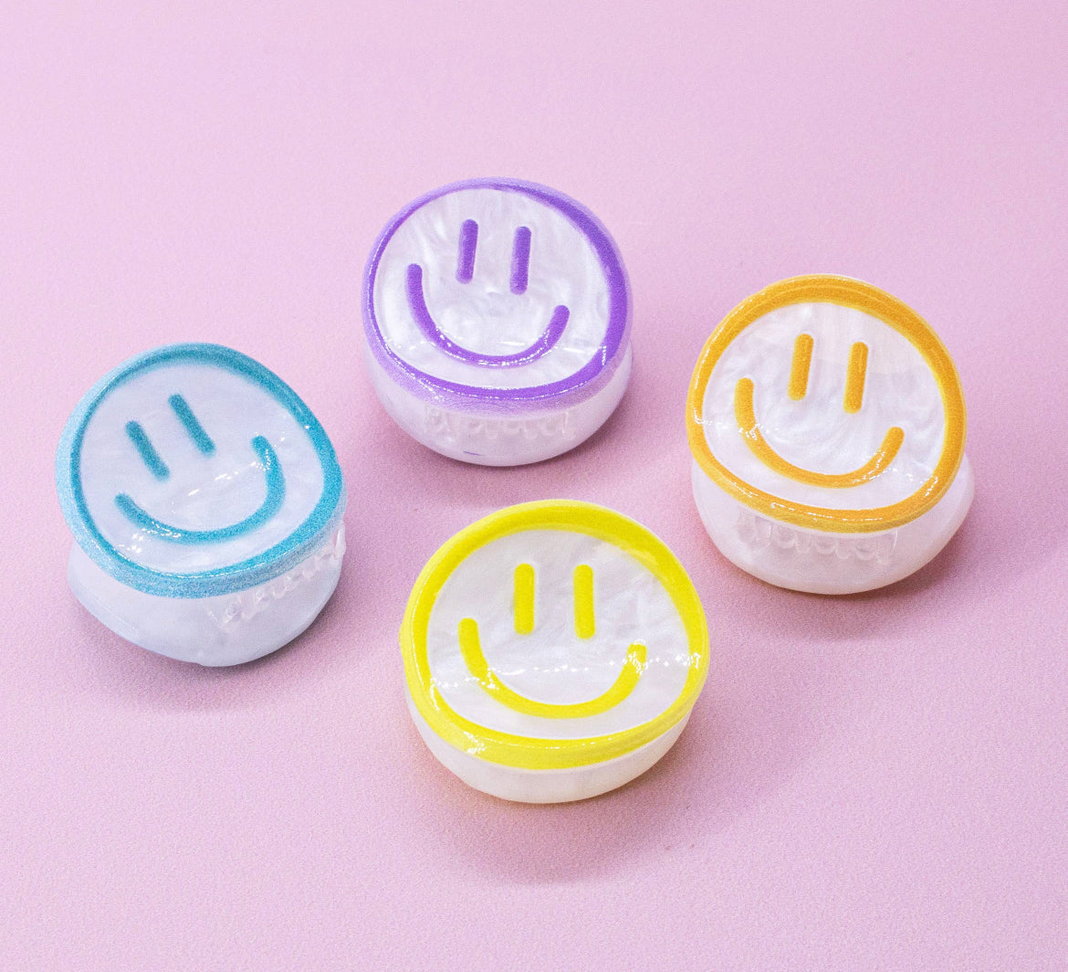 Small Smiley Clips- 4 pack