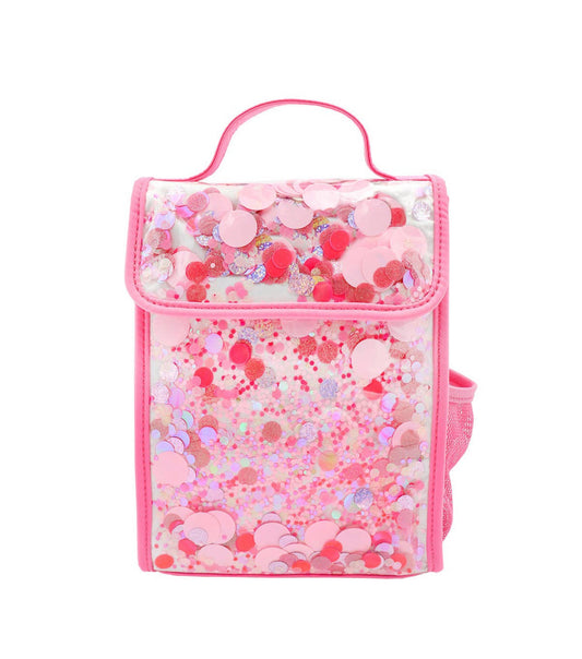 Pink Party Confetti lunch box