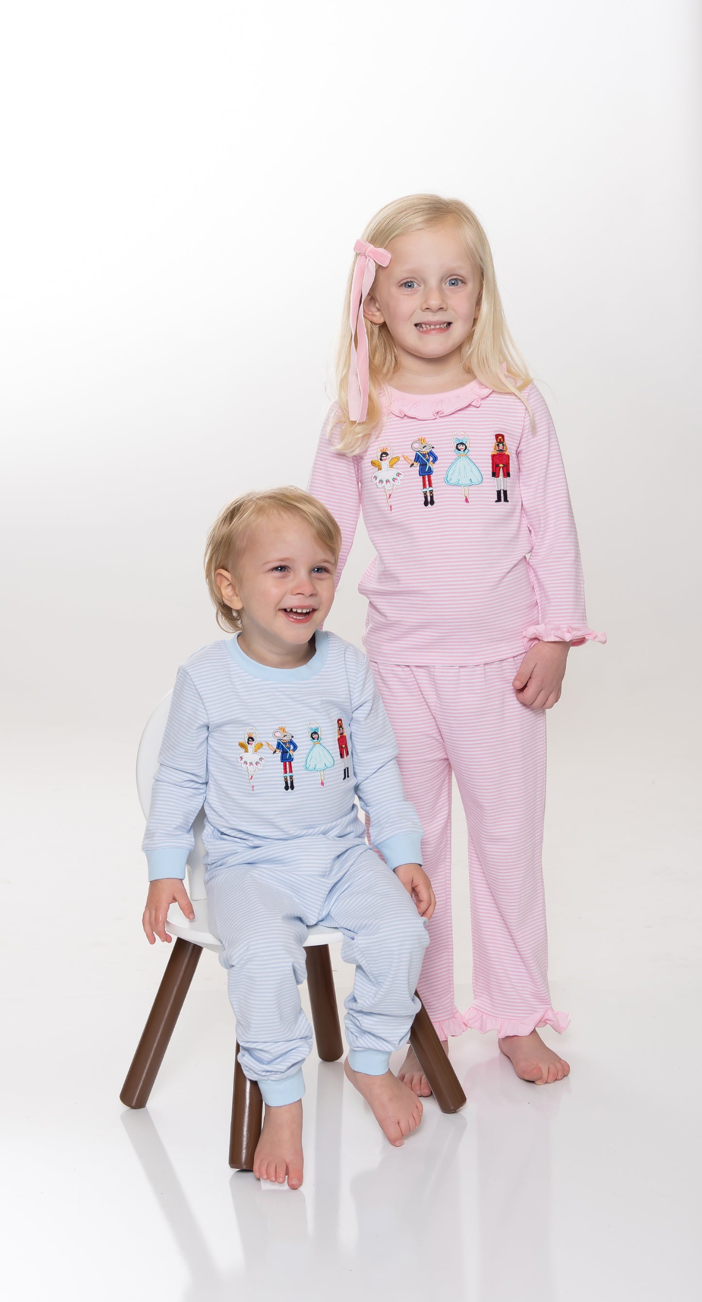 Girls Nutcracker Applique Pajama Set