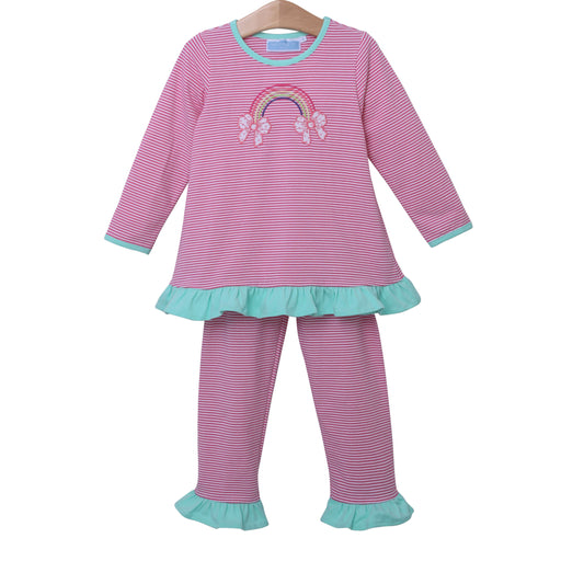 Over the Rainbow Applique Pants Set