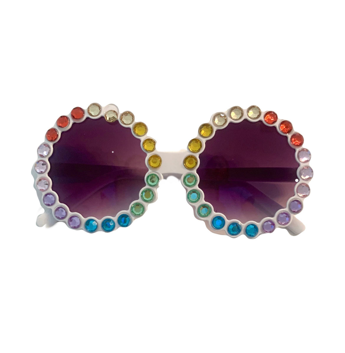 Rainbow stoned glasses