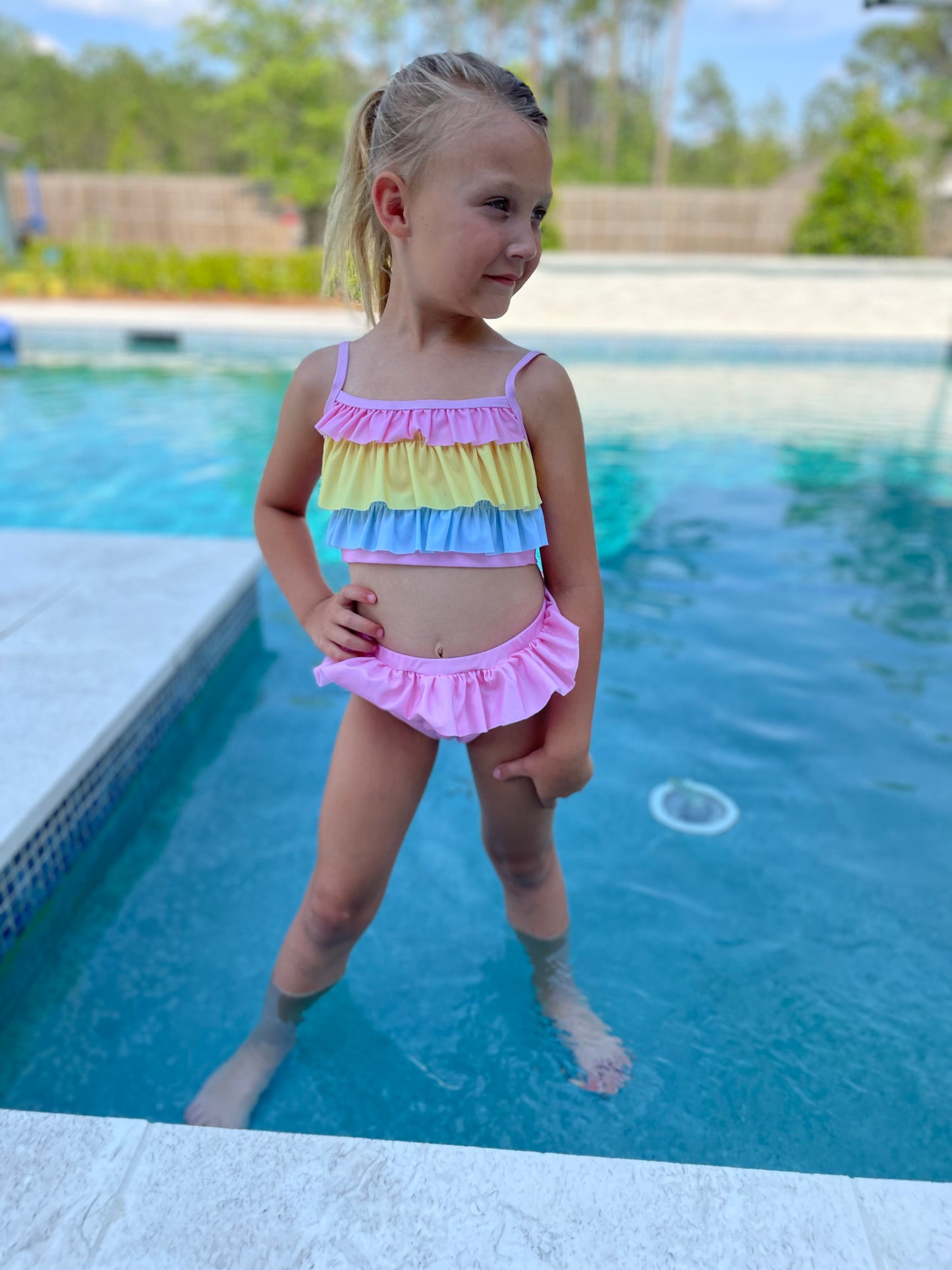 Carley’s Color Block Two Piece Swimsuit