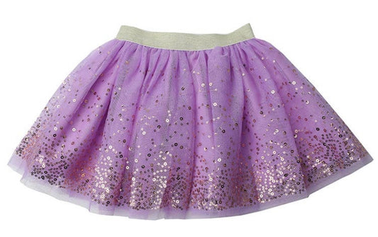 Purple tutu with gold sequins