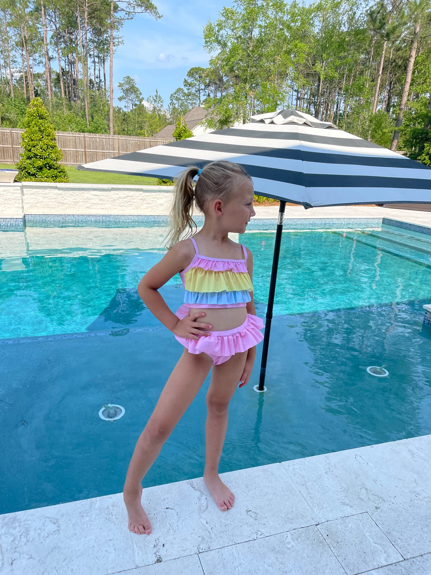 Carley’s Color Block Two Piece Swimsuit