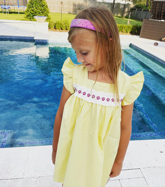 Paw Print Ribbon Dress