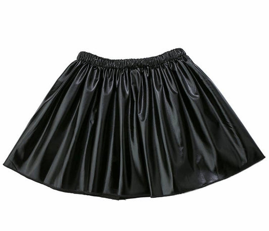 Black metallic skirt
